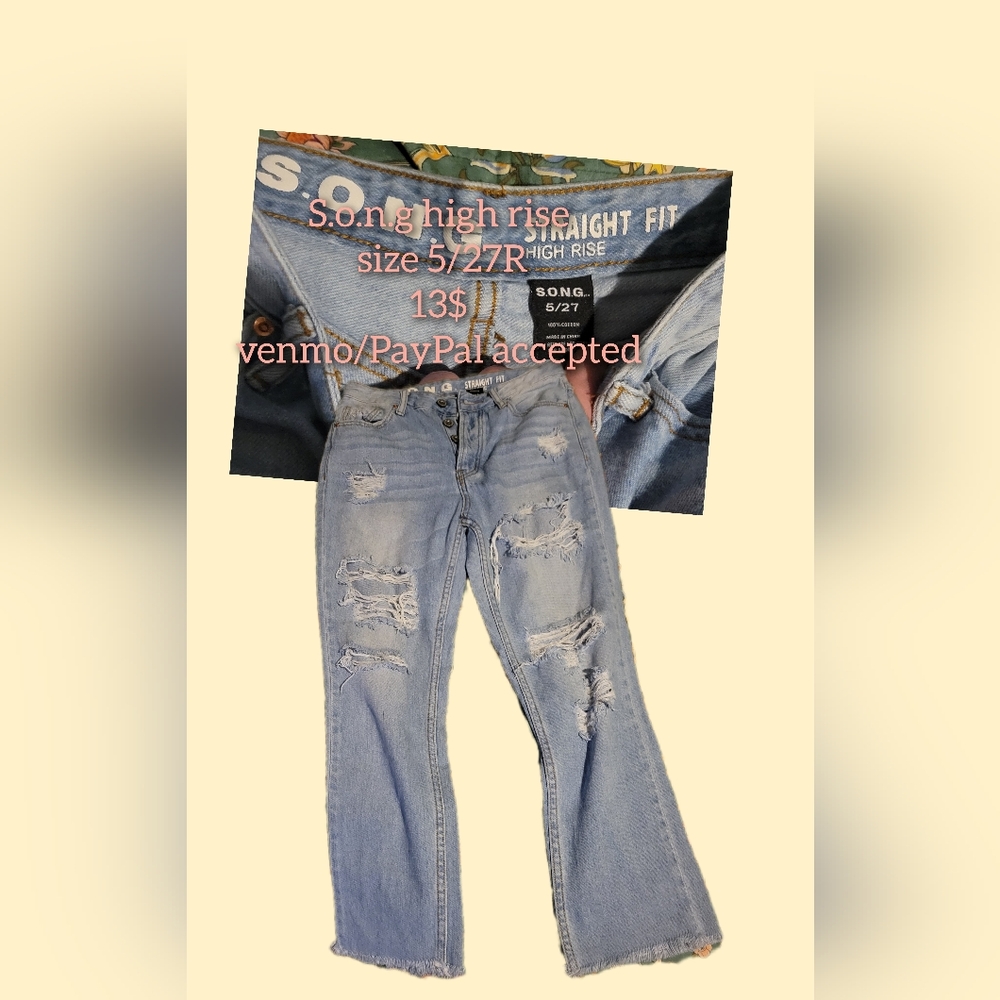 Distressed jeans